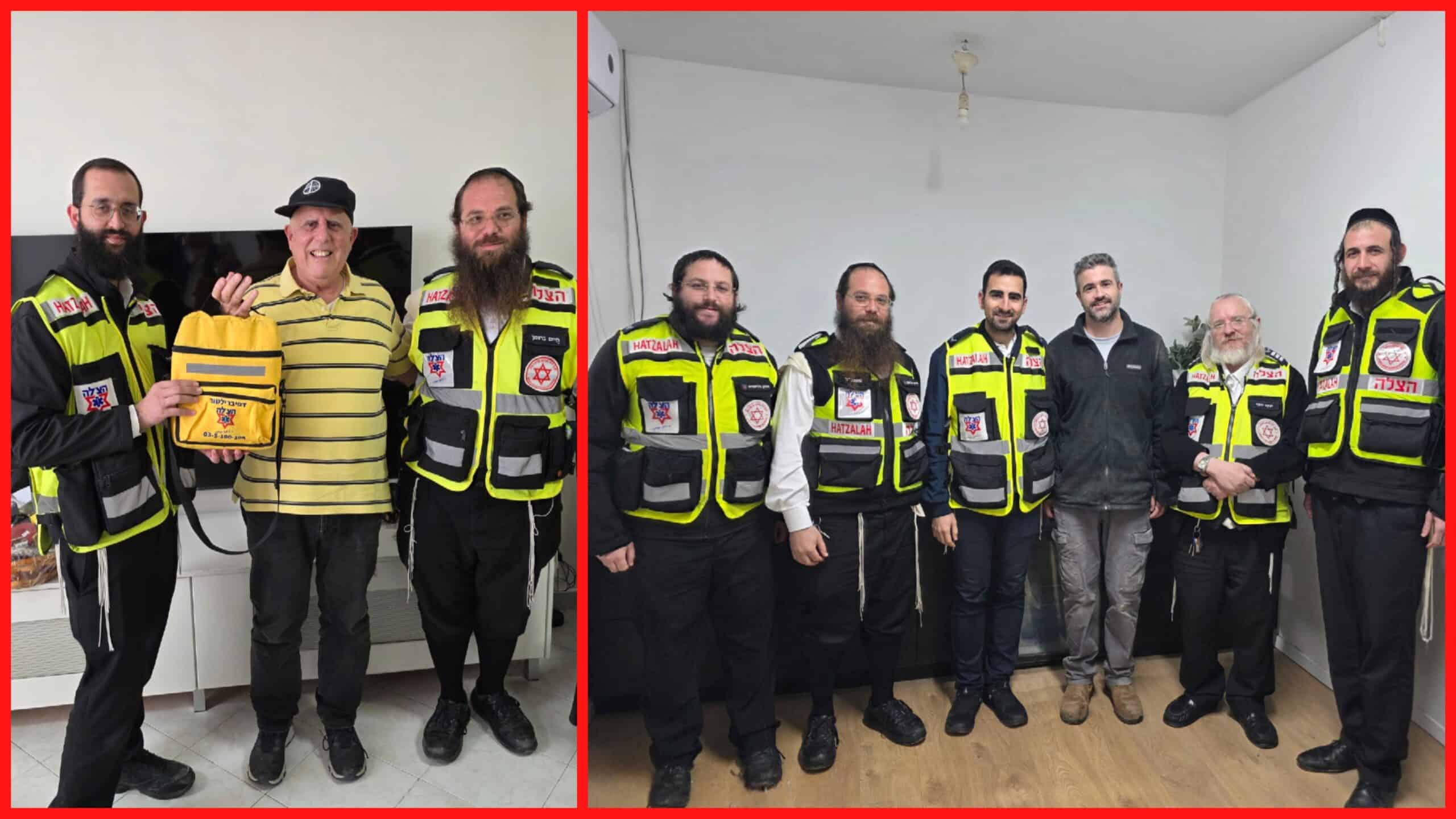 מתנדבי הצלה פגשו את האנשים שהצילו